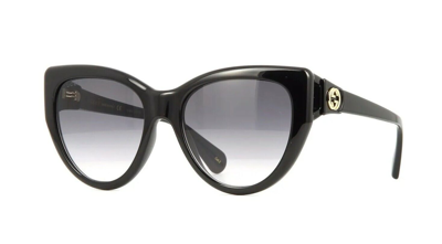 Pre-owned Gucci Gg0877s Black/grey Shaded (001) Sunglasses