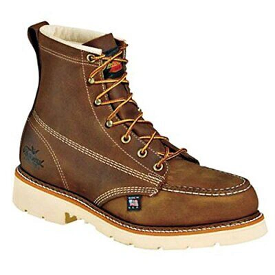 Pre-owned Thorogood American Heritage 6″ Trail Crazyhorse Safety Toe Toe Maxwear 90™ In Brown