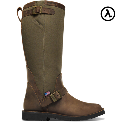 Pre-owned San Angelo Snake Danner®  Boot 17" Brown Square Toe Hunt Boots 42752 - All Sizes