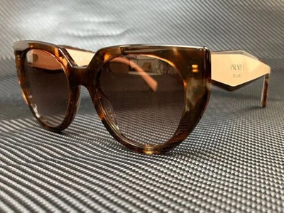 Pre-owned Prada Pr 14ws 01r0a6 Tortoise Brown Grad Women's 52 Mm Sunglasses