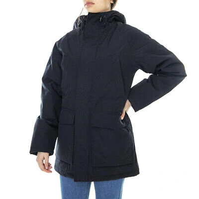 Pre-owned Carhartt Wip W' Vail Parka Coat Dark In Blue