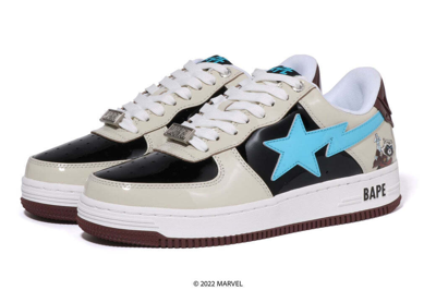 Pre-owned A Bathing Ape Bapesta X Marvel Comics Rocket Raccoon 2022 Japanese Seller In Multicolor