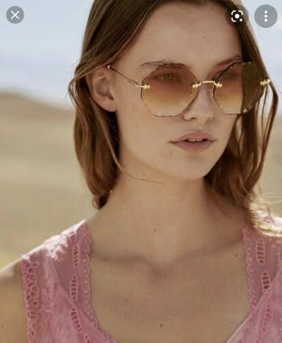 【未使用品】Chloe Rosie Sunglasses flower pink 未使用品】Chloe Rosie Sunglasses flower pink 【公式通販】