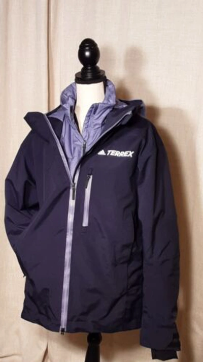 Pre-owned Adidas Originals Adidas Terrex Resort 3 In 1 Jacket Navy/blue Size L. $450.