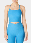 Beyond Yoga Space-dye Slim Racerback Cropped Tank In Blue