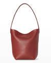 The Row Park Small North-south Tote Bag In Terracotta