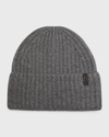 Vince Cashmere Chunky Knit Beanie In Gray