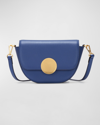 Oryany Lottie Saddle Leather Crossbody Bag In Navy