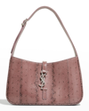Saint Laurent Le 5 A 7 Ysl Shoulder Bag In Lizard In Rose