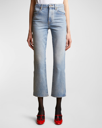 Khaite Vivian Bootcut Flare Jeans In Bryce