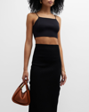 AERON RIBBED CROP TOP