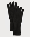 Vince Boiled Cashmere Gloves In Black