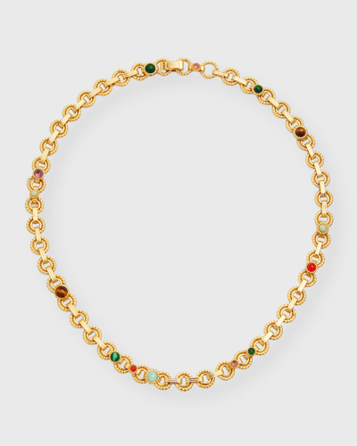 Gas Bijoux Mistral Necklace With Gemstones In Multicolor