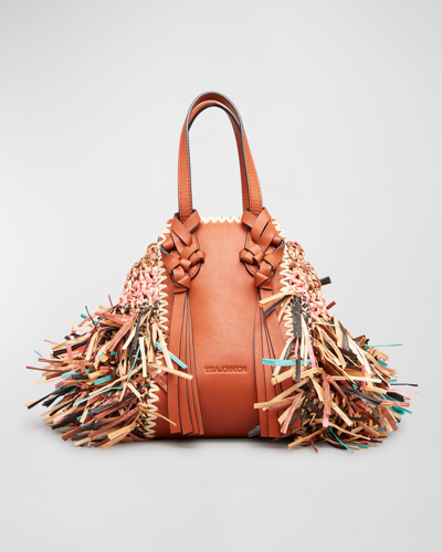 Ulla Johnson Gio Multicolor Fringe Leather Crossbody Bag