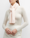Vince Knit Cashmere Scarf In Pink