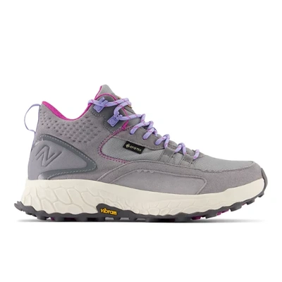 New Balance Women's Fresh Foam X Hierro Mid Gore-tex® Hiking Shoes In Grey/red