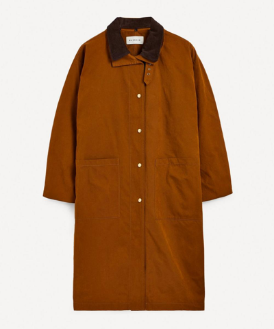 Masscob Kenai Trench Coat In Caramel