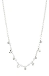 NADRI LOVE SHAKY STATION NECKLACE