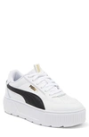 Puma Karmen Rebelle Platform Sneaker In  White- Black