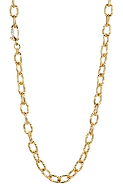 Nadri Gemma Chain Link Necklace In Gold