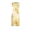 Kwaidan Editions Yellow Floral Print Mini Dress In Yellow