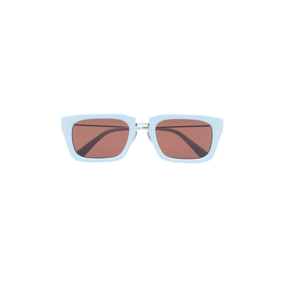 Jacquemus Blue Les Lunettes Soli Square Sunglasses In Brown