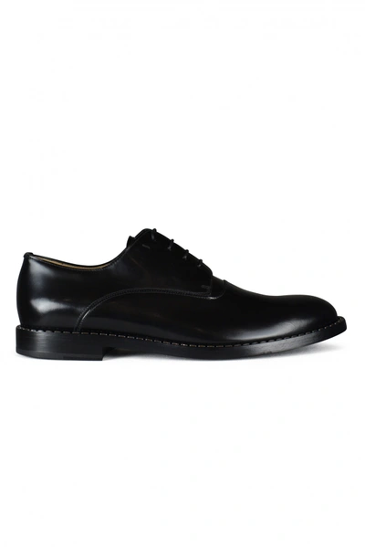 Fendi Leather Loafers In Black