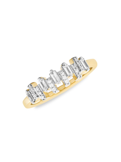 Verifine Women's Demi Fine Adira 18k Goldplated Sterling Silver & 0.2 Tcw Diamond Ring