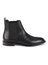 Donald J Pliner Men's Roscoe Croc Embossed Leather Chelsea Boots In Black