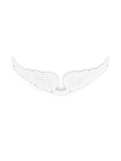 Zadig & Voltaire Swing Your Wings Keyring Charm In White