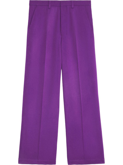 AMI ALEXANDRE MATTIUSSI WIDE-LEG TAILORED TROUSERS