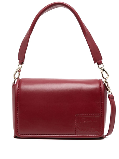 Paul Smith Small Embossed-logo Shoulder Bag In Red