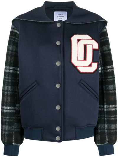 Opening Ceremony Tarot Varsity Jacket In Blu