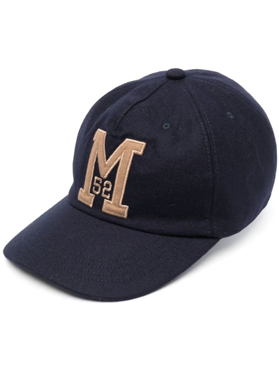 Moncler Logo-patch Baseball Cap In Navy