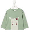 KNOT LLAMA-PRINT LONG-SLEEVE T-SHIRT