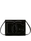 Dolce & Gabbana Elegant Dg Logo Patent Leather Crossbody Handbag In Black