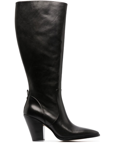 Michael Michael Kors Dover 95mm Block-heeled Boots In Schwarz