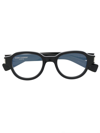 Saint Laurent Round-frame Glasses In Black