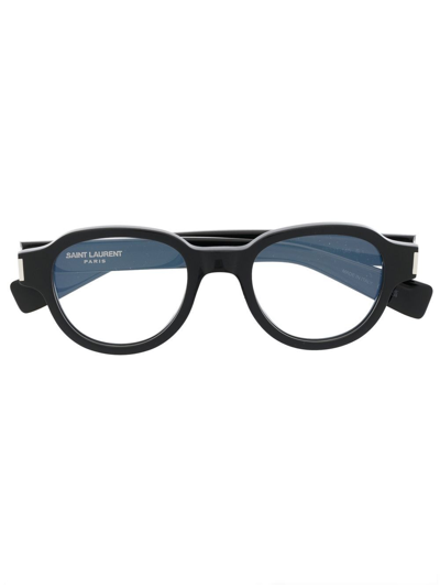 Saint Laurent Round-frame Glasses In Black