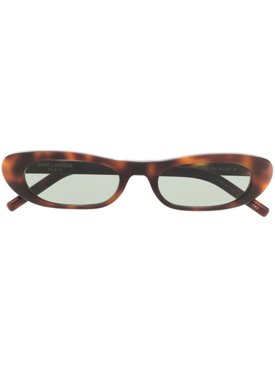 Saint Laurent Sl 557 Shade Tortoiseshell Sunglasses In Multicoloured