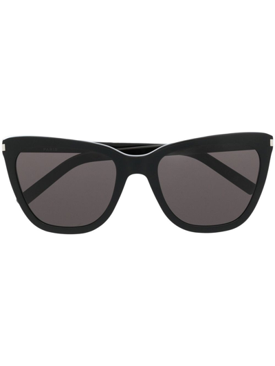 Saint Laurent Cat Eye-frame Sunglasses In Black
