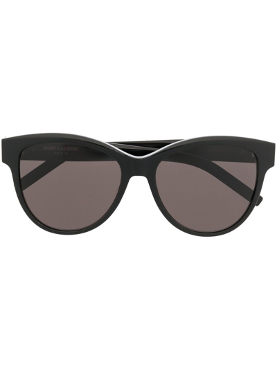 Saint Laurent Cat-eye Frame Sunglasses In Black