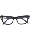 Akoni Columba Wayfarer-frame Glasses In Black