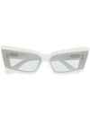 AKONI RECTANGLE-FRAME SUNGLASSES