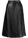 SHIATZY CHEN LEATHER MIDI SKIRT