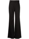 Chloé Flared Wool Pants In Black