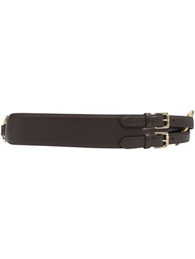 Polo Ralph Lauren 55mm Tri-strap Bełt In Braun