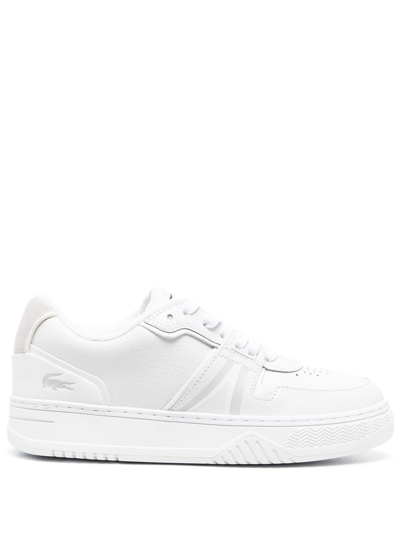 Lacoste Logo-print Lace-up Sneakers In Weiss