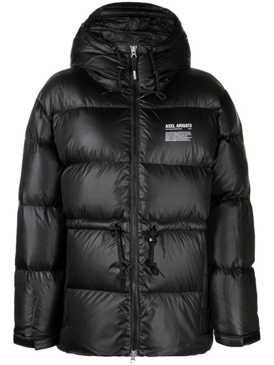 Axel Arigato Rhode Down Hooded Jacket In Black