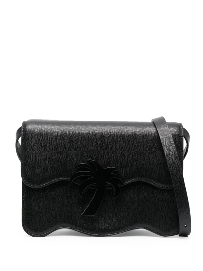 Palm Angels Palm Beach Tonal Shoulder Bag In Black